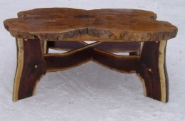 Ash Burl & Walnut Table