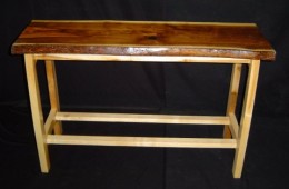 Walnut & Maple Entry Table