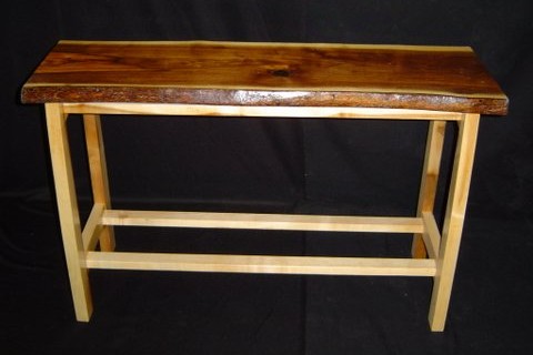 Walnut & Maple Entry Table