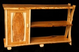 Cherry Cabinet & Shelf