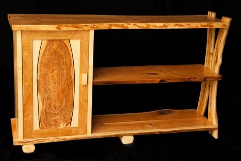 Cherry Cabinet & Shelf