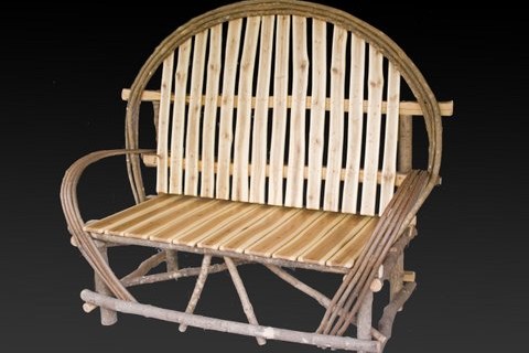 Ash & Maple Rustic Bench