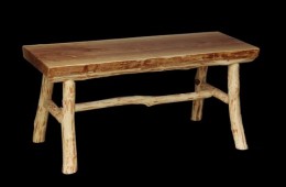 Birch Slab Bench