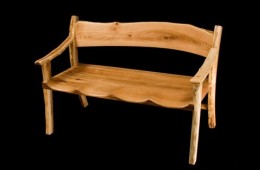 Red Oak & Maple Settee