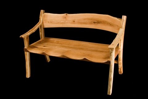 Red Oak & Maple Settee