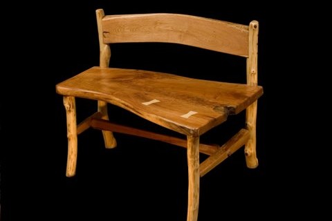 Cherry Slab Bench